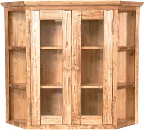 Vitrina suspendata L86 21 H75 cm, lemn masiv