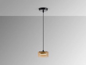 Pendul LED design moderm Olaia chihlimbar