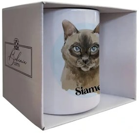 Bohemia Gifts Cană ceramică - Siamese, 350 ml