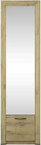 Dulap hol SAPORI, stejar navarra, PAL laminat, 60x36x217 cm