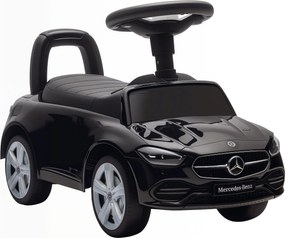 AIYAPLAY Mașinuță Electrică pentru Copii Licență Mercedes Benz cu Claxon și Spațiu Portaoggetti, 65x28x39 cm, Negru | Aosom Romania
