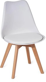 Set 4 scaune de dining AVENBERG SKANDI - Alb