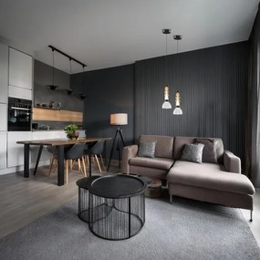 Lustră LED pe cablu LUCCO LED/13W/230V d. 15 cm fumuriu