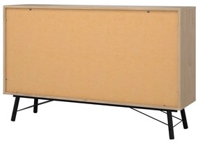 Comodă în culoare naturală joasă cu aspect de lemn de stejar 153x95 cm Ry – Tvilum