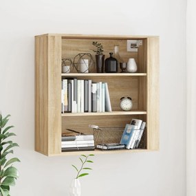 vidaXL Dulap de perete, stejar sonoma, 80x33x80 cm, lemn prelucrat