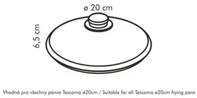 Capac de sticlă Tescoma UNICOVER, 20 cm, 20 cm