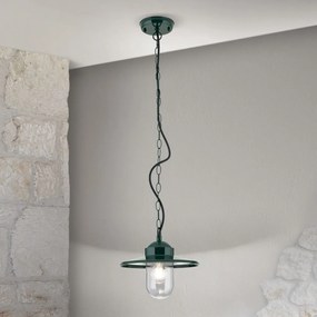 Pendul de exterior stil vintage IP44 EDWARD verde