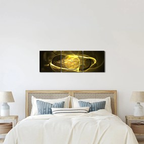 Tabloul modern abstract (cu ceas) (90x30 cm)