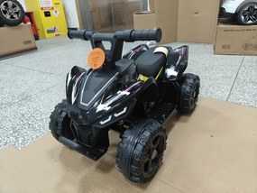 AIYAPLAY ATV Electric pentru Copii 18-48 Luni, 6V, 2 km/h, Sarcină 25 kg, Negru | Aosom Romania