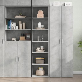 vidaXL Dulap înalt, gri beton, 45x41x185 cm, lemn prelucrat