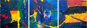 Tablou - Abstract (cu ceas) (90x30 cm)