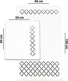 Covorașe de baie crem 2 buc. 60x100 cm Luxury – Foutastic