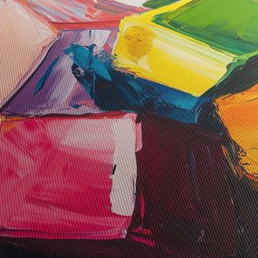 Tablou - Cuburi colorate (150x105 cm)
