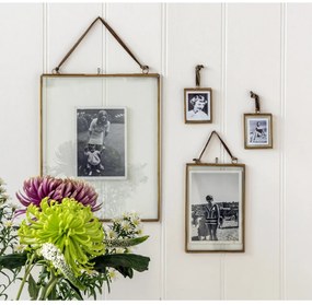 Ramă foto aurie cu picior de susținere din metal 20x37,5 cm – Rex London