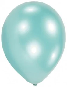 Colorat Pearl Caribbean Balon albastru, set de 10, 11 inch (27,5 cm)
