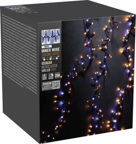 Instalație luminoasă exterior Waterfall, 20 m,1410LED alb cald și alb rece, temporizator, IP44, 20 m