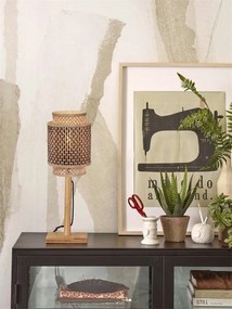 Veioza / Lampa eco din bambus Bhutan nat/tube 1825 bl/nat