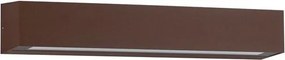 Aplica exterior corten liniara 38cm IP65 LED CCT PRISMATIC