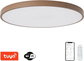 Brilagi-LED Corp de iluminat dimerizabil pentru piscină SMART LED/128W/230V, 100 cm, Wi-Fi Tuya+telecomandă, maro