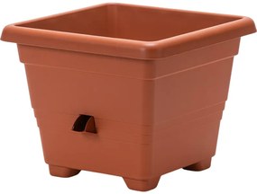 Plastia Bergamot ghiveci auto-udare35 x 35 cm maro deschis, 35 x 35 cm