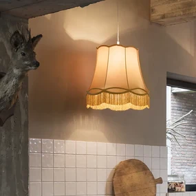 Lampă suspendată retro aurie 45 cm - Granny