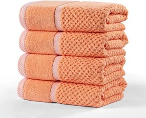 decoDoma Set de prosoape din frotir MODENA caisă 50 x 100 cm, 4 buc