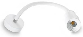 Aplica de perete tip spot LED cu brat flexibil LUMI FLEX alba