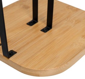Suport vertical pentru prosoape de bucătărie din hârtie negru-în culoare naturală din metal – Casa Selección
