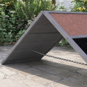 PawHut Rampă de agilitate pentru câini echipament de agilitate cadru în A suprafață antiderapantă 173 x 59 x 66 cm gri | Aosom Romania