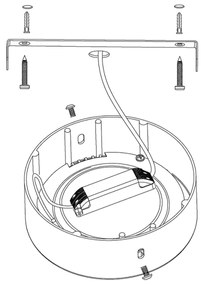 Eglo 96678 - Lampă de tavan LED RGBW dimmabilă FUEVA-C LED/21W/230V BT