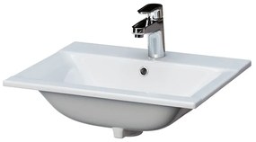 Lavoar baie incastrat alb lucios 60 cm Cersanit Ontario New 600x450 mm