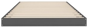 Cadru de pat Single 3FT, gri, 90x190 cm, lemn masiv de pin Gri, 90 x 190 cm