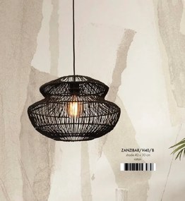 Lustra/Pendul eco din ratan Zanzibar round 40cm, bl