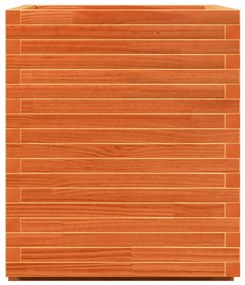 vidaXL Jardinieră grădină, maro ceruit, 90x60x72,5 cm, lemn masiv pin