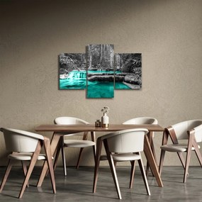 Tablou - Râul de iarnă (90x60 cm)