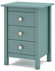 Noptieră de copii în culoarea petrolului din lemn masiv de pin Max – Marckeric