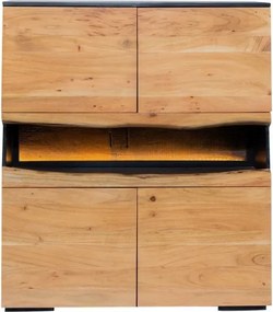 Bufet din lemn masiv GRAND ACACIA 120cm cu iluminat