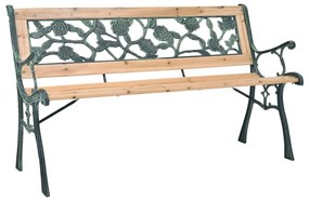 40261 vidaXL Bancă de grădină, 122 cm, lemn