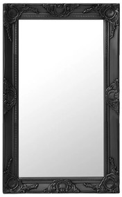 vidaXL Oglindă de perete în stil baroc, negru, 50 x 80 cm