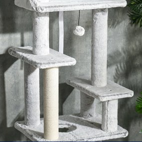 PawHut Copac pentru Pisici de Interior Turn de Joaca Centru de Activitati de Escaladare Turn de Zgariere Apartament Perne Inaltime Reglabilaaccesorii animale feline sala de gimnastica pisoi lounge mobila sufragerie | Aosom Romania
