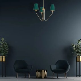 Lustră pe tijă VICTORIA 3xE27/60W/230V verde