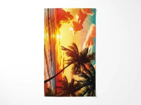 Prosop XXL de plaja cu uscare rapida AURORIA colorat 150 x 210 cm, 100% microfibra