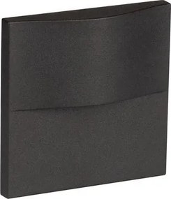 Spot aplicat perete exterior LED 3000K IP65 FLAC negru