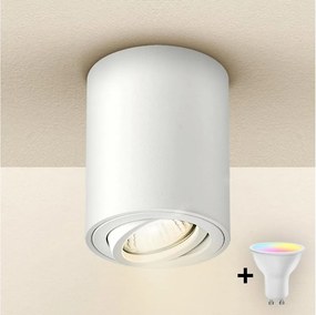 Brilagi - Spot LED RGBW compatibil cu dimmer MIA 1xGU10/4,8W/230V 100x80 mm alb