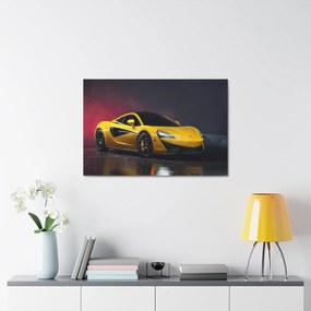 Tablou Canvas Yellow Mclaren 90x60 cm