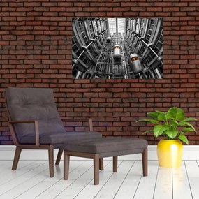 Tablou cu lift în clădire (90x60 cm)