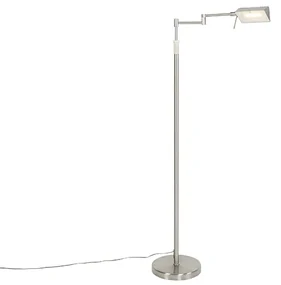 Lampa de podea de design din oțel cu LED inclus cu dimmer tactil - Notia