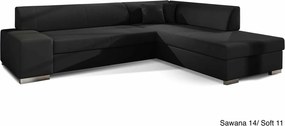 Colțar lemn masiv Extensibil Primo Depozitare 278x217cm Culoare Sawana 05