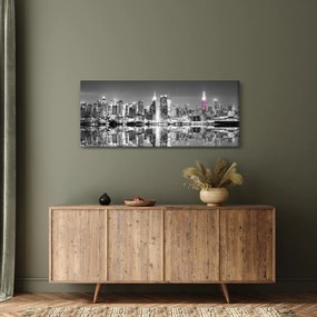 Tablou - New York și zgârie-norii mov (120x50 cm)