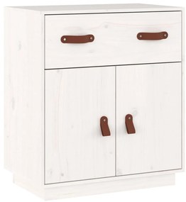 820128 vidaXL Servantă, alb, 65,5x40x75 cm, lemn masiv de pin